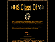 Tablet Screenshot of hhsclassof58.com